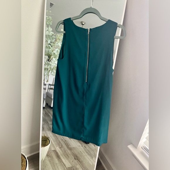 Forever 21 Turquoise Zip-up Shift Dress - Picture 2 of 6